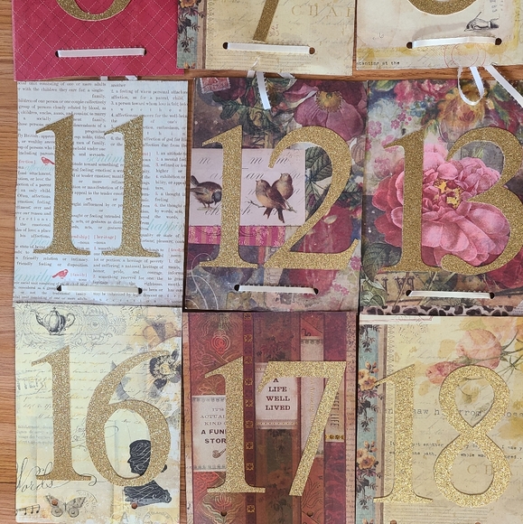 🦩 3/$30 Handmade Romantic Table Numbers - Picture 3 of 5